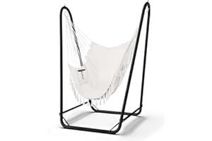 G TALECO GEAR Hängesessel mit Gestell Maximale Belastung 160KG,Robuster Hängeschaukel mit Ständer für Drinnen und Draußen, Stabiler,Hängesessel Outdoor mit Gestell