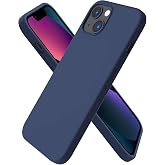 URUCHI iPhone 13 / iPhone 14 ile Uyumlu Kılıf, İ&ccedil;i Kadife Kaplamalı İnce Sıvı Silikon Tam Koruma Yumuşak Jel Silikon Kapak, L