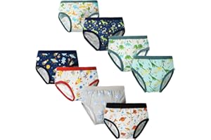 FedMois Slip Bambino Intimo Mutande Mutandine Cotone 3-11 Anni Confezione da 8