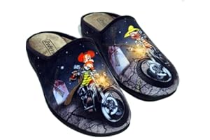 RODEVIL Zapatillas cómodas andar por casa Don Quijote y Sancho moteros