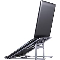 LORYERGO Laptop Ständer, Laptop Halterung mit Superstabiles Aluminium, 5-Stufig Höhenverstellbarer Notebook MacBook…