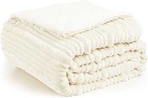 Bibykivn Superweiche Kuscheldecke – Flauschige Flanell Decke, Warme Tagesdecke & Sofadecke, Streifen Wohndecke, Fleecedecke & Überwurfdecke für Couch, Sofa, Bett, Throw Blanket für Alle Jahreszeiten