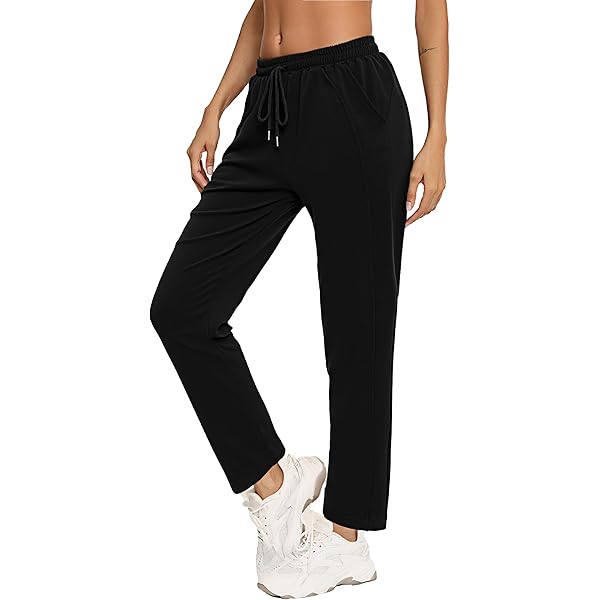 adorence Joggingbroek dames baggy lang met zakken en elastische tailleband – zachte sweatpants met hoge taille en wijde pijpen, ideaal voor dagelijks gebruik, sport en vrije tijd - Grijs XS