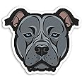 2 x 10cm Pit Bull Dog Vinyl Stickers - Staffy Dogs Sticker #70622