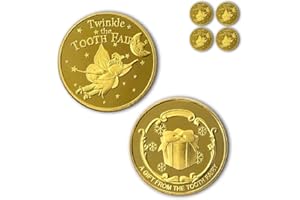 NLR FUN NLR Monedas Hada de Dientes [4 unidades] Hada de Dientes Monedas experiencia para el diente perdido Niños