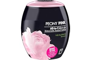 HOCHSTE® Machine Dye Pod 350g Fabric & Clothes Dye for Washing Machine Colour Options for Cotton, Linen & Viscose Long-Lasting Peony Pink - 1 Piece