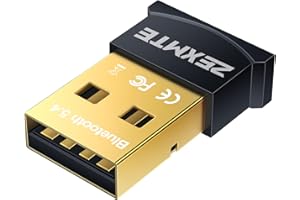 ZEXMTE USB Bluetooth Adapter für PC 5.4 Bluetooth Dongle Receiver Plug-and-Play Bluetooth Transmitter für Desktop, Laptop, Maus, Tastatur, Headsets, Lautsprecher Unterstützung Windows 11/10/8.1/7