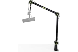 Shure by Gator Broadcast Desk Series ; Support de microphone à bras articulé monté sur bureau Shure ; (SH-BROADCAST1)
