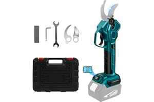PANTHEM Sécateur Électrique Sans fil Compatible avec Makita 18 V, 65mm Secateur à batterie Professionnel Secateur de Jardin avec LCD, Moteur Sans Balais pour Jardinage, Vigne, Arbre Fruitier (Sans batterie)
