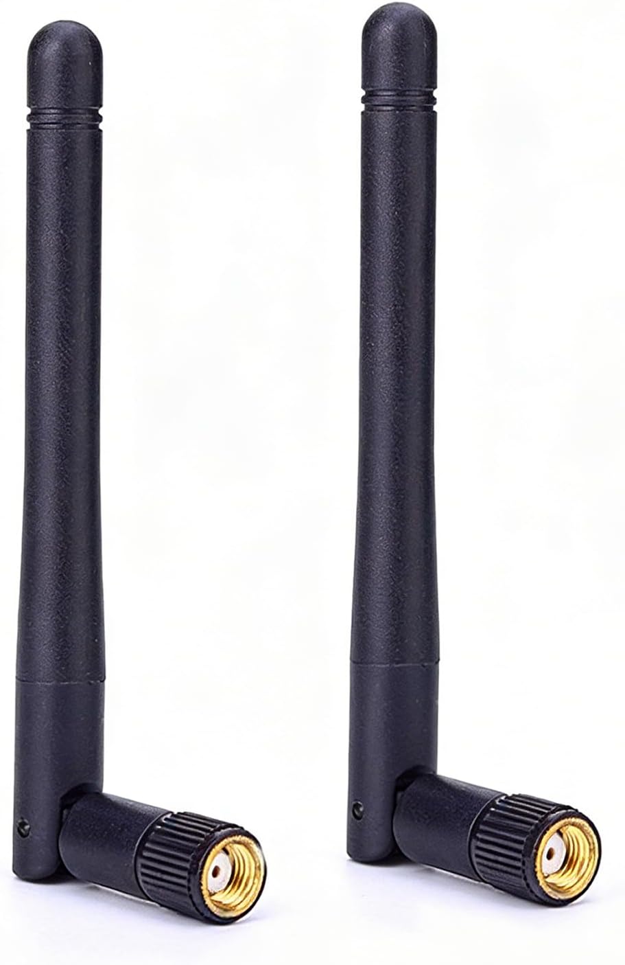 YANAJIAJIA 2 Pack WiFi Antenna RP-SMA WiFi Aerial 2.4GHz 5GHz 5.8GHz 3dBi MIMO RP-SMA Male for PC Desktop Motherboard, Router, Wireless Network Card and PCI-E - High Gain Signal Booster
