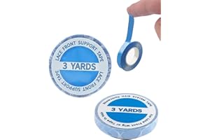 KEMUZ 2 Rotolo Nastro adesivo per estensioni dei capelli Nastro adesivo per Estensioni Dei Capelli Colla per Parrucche Impermeabile,0.8 cm * 3 Yards per Toupet e Extension per Capelli