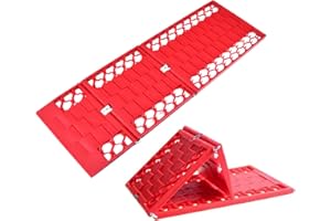 DEDC 2pcs Auto Estera Plegable de Neumático de Coche Emergencia Anit Antideslizante Peldaños de Tracción Pistas Nieve Hielo Antideslizante Mats