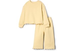 Amazon Essentials x Sofia Grainge Baby und Mädchen Set aus Hose und Oberteil aus French Terry