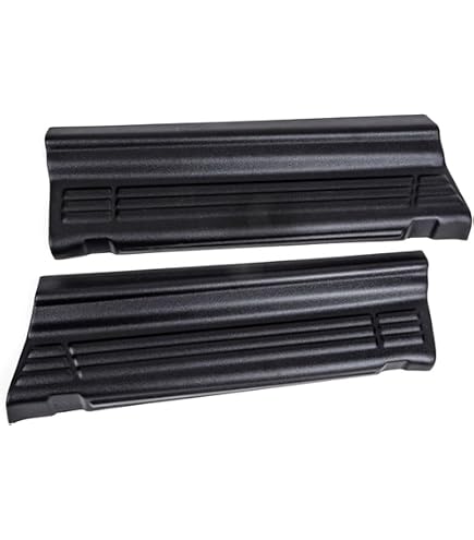 Kit Seuils De Portière Noir Satiné Pour Opel Vivaro Furgon (2001-2014) - Protection Et Décoration, Pose Facile Avec Adhésif 3M - 3