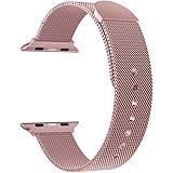 Amazon Brand - Eono Armband Kompatibel mit Apple Watch Series 7, 42mm 44mm 45mm 49mm Edelstahl Metall Mesh Straps Ersatzband 
