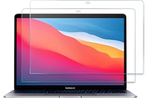 ProCase 2 Stück 9H Härte Displayschutzfolie für 13 Zoll MacBook Pro 13/ MacBook Air 13,Display Schutz Folie Tempered Glass, Bildschirm-Schutzfolie Screen Protector, Schutzglas -Klar