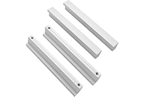 Qrity 10 Stück Aluminiumlegierung Möbelgriff Stangengriff Bohrlochabstand 224 mm Küchengriff Schrankgriffe Schubladengriffe, Silber