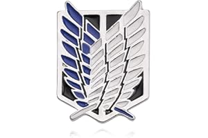JAPANSAI Pin Équipement d'exploration Vêtements Broche Rabat | Design Attack on Titan Attaque aux Titanes Anime | Sac à dos Veste Jeans