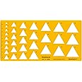 Isomars Triangle Shapes Drafting Template Stencil