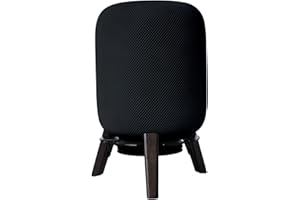 shinar Kompatybilny z Homepod 1/2 Stojak na stół biurkowy Akcesoria Stabilny drewniany stojak do wbudowanego zarządzania kablami Homepod 1/2 (czarny)