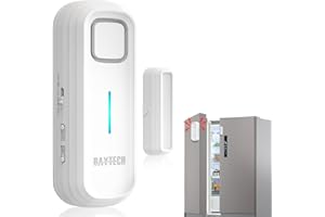 DAYTECH Kühlschrankalarm Fensteralarm Türalarm Haus Tür- & Fensteralarm Sensor Gartenschuppen 120dB Signalton Hauseinbruchalarm Türalarm Sensor Verzögerte Warnung-1Stück