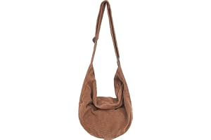 Ibalulu Axelväska dam crossbody väska, manchesterväska handväska dam stor ledig axelväska med justerbar axelrem för skola kon