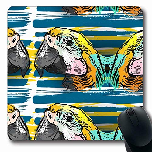 Preisvergleich Produktbild Mousepad längliche Kreuzfahrt Afrika tropischer Dschungel-Papagei-Vogel-Anschlag-abst... Natur-Strand-Bürsten-Entwurfs-ethnische Büro-Computer-Laptop-Notizbuch-Mausu... rutschfester Gummi