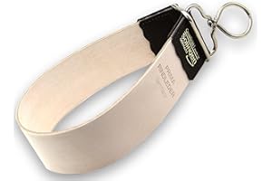 InstrumenteNrw Courroie de rasage de Solingen pour l'affûtage des rasoirs, Brown, 40 cm x 4,5 cm, Cuir de vache véritable