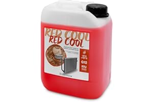 ERRECHOME Red Cool, rote Fluoreszierende Kühlerflüssigkeit -30°C, G12-Frostschutzmittel mit OAT-Inhibitorpaket auf organischer Basis, gebrauchsfertig, 5 Liter