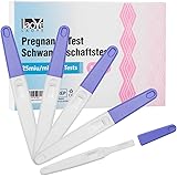 Test di Gravidanza 5 Pezzi Test Precoce 25 MIU/ML, Accuratezza della Striscia Reattiva HCG Era del 99%, Test Gravidanza Preco