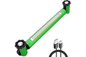 MEIKEE LED Work Light 3000LM 5000mAh Underhood Work Light 6 Lighting Modes 3 Brightness with Magnet & Hook LED Rechargebale Lamp for Camping Garage Construction Travel Repair Emergency Job Site Green