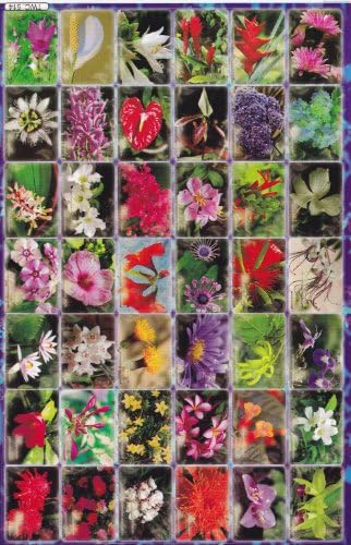 Roses Flower sticker decal 1 sheet Dimensions: 27 cm x 18 cm