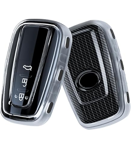 Z.MYUKI [4 Colori] RAV4 Hybrid XA50 Cover Chiave Con Portachiavi Per Toyota RAV4 2019-2023 2024 Accessori Originali (Argento - Foto 12