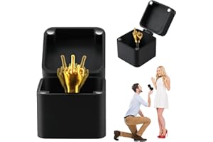 VicBou Scatola Regalo a Sorpresa con Dito Medio, Middle Finger Surprise Gift Box, Middle Finger Regalo Scherzi Ufficio, Funny Prank Gift Middle Finger in a Box, per Regalo di Natale Divertente Scherzo