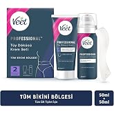Veet Professional Bikini B&ouml;lgesi T&uuml;y D&ouml;k&uuml;c&uuml; Krem Seti (50 ml + 50 ml)