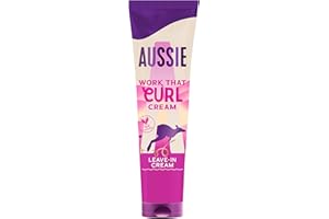 Aussie Work That Curl Crema Ricci 160ml, Crema Senza Risciacquo per Definire e Idratare Capelli Mossi e Ricci, Infusa con Olio di Cocco, Vegana e Cruelty-Free