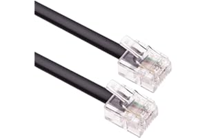 Keple 1 m kabel RJ11 ADSL przedłużacz przewód telefoniczny wtyczka telefoniczna BT Internet szerokopasmowy męski na męski router i modem do gniazda telefonu RJ11 / mikrofiltr / przewód stacjonarny