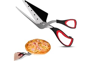 TNOMSNO Pizzaschere - Multifunktionale Küchenschere für Crepes, Torten und Pizzen, Einfach zu Verwenden und zu Reinigen, 27.5 cm