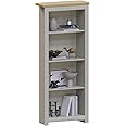 Vida Designs Arlington Bookcase Modern Display Shelves Storage MDF Furniture Grey (4 Tier)