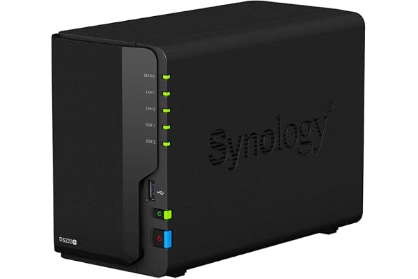 Synology DS220+ 8To NAS 2 Baies avec 2 x Disques Durs WD Red de 4To