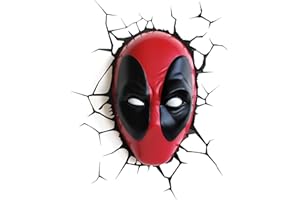 3DLIGHTFX The Source Wholesale 20023 Marvel 3D Deco Light Deadpool,Plastic, Red/Black