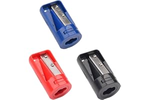 Addein 3 Pack Carpenter Pencil Sharpener, Manual Portable Woodwork Pencil Cutter, Pencil Sharpener for Office Home School Makeup