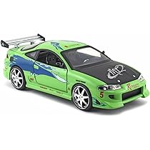 ミニカー FAST&FURIOUS StreetGlow Eclipse 1/18 Jada Mitsubishi Toys Fast & Furious Diecast Brian's Eclipse