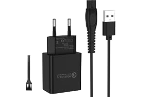 USB-laddningskabel 5 V strömkabel kompatibel med Philips QP2724, QP2720, QP2734, QP2824, QP4530, QP4631, MG7910, MG5910, MG9510, MG9520 (Inte för 4,3 V) (1)