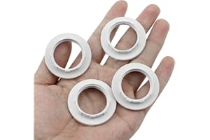 TXErfolg Lampadine a vite Portalampada Twist and Lock Presa E14 Anello di ricambio Anello paralume Convertitore Anello riduttore paralume in plastica - 12 pezzi