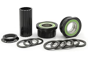 Kartell Euro BB Inner Bearing Set for 19 mm Axles, 68 mm BSA Thread, 4-Way Industrial Bearing, for MTB & Dirt Jumping Bikes, Black