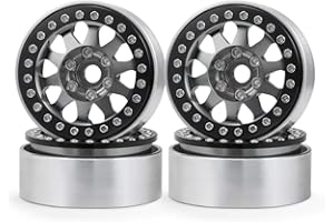 ZuoLan 4 pezzi in lega di alluminio 1,9 RC, cerchione per 1/10th RC Crawler Axial SCX10 II, SCX10 III AXI03007, TRX4