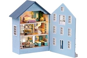 STRUCWOOD DIY Book Kit, miniaturowy zestaw do książki dla lalek 3D drewniane puzzle oświetlenie LED regał dekoracja dla nastolatków dorosłych