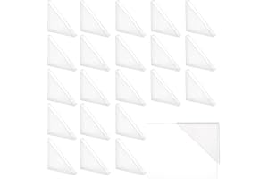 ‎NBEADS nbeads 50 Stück Transparente Buch Eckenschützer, 4.9x3.45cm Kunststoff Buch Ecke Eckenschutzkissen Fotoalbum Schutzecke Befestigungsecken Für Glas Sammelalbum Tagebuch, Innen: 3 mm