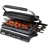 REGRON D&ouml;k&uuml;mix Ultra Plus Organik Demir D&ouml;k&uuml;m Izgara& Tost Makinası Siyah Izgara Aparatlı,Fır&ccedil;alı,Yağdanlık